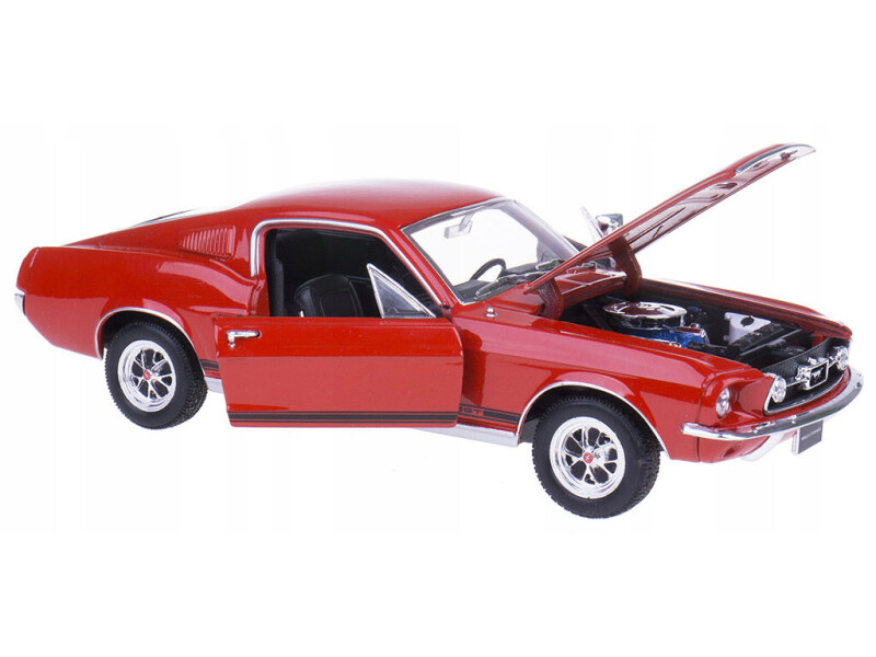 Welly Ford Mustang GT (1967) 1:24 červený